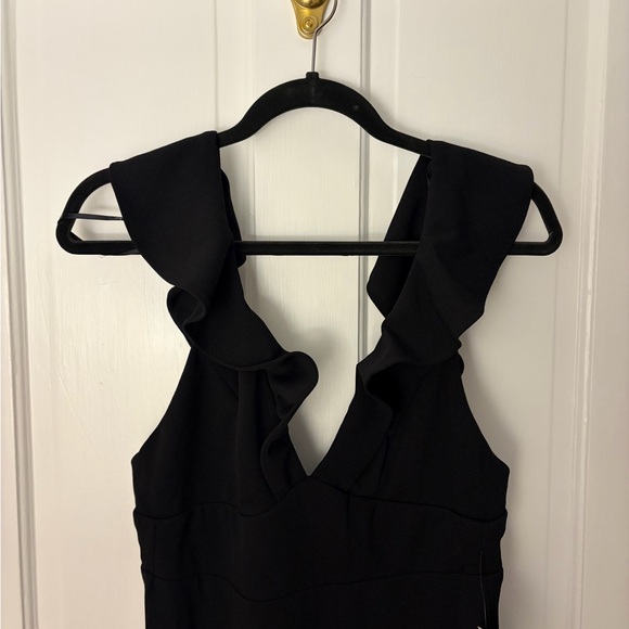 Lulu's Perfect Opportunity Black Maxi Ruffle Dress - Picture 3 of 8